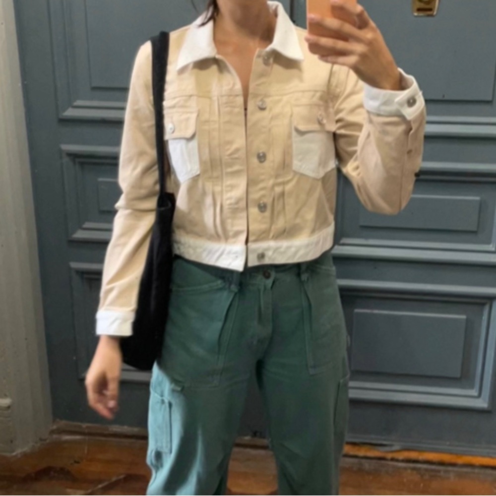 Hudson color block jean jacket